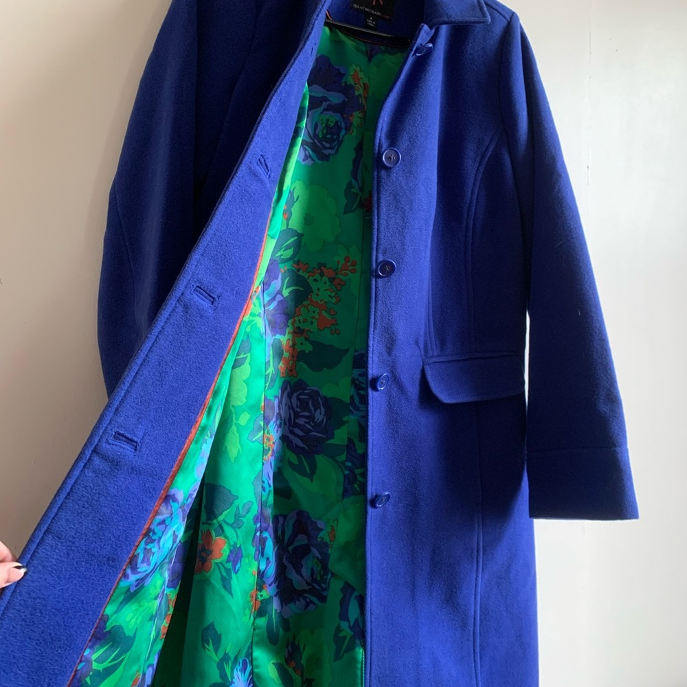 Isaac Mizrahi Blue Peacoat